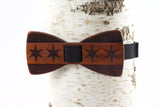 Chicago Flag Wooden Bow Tie