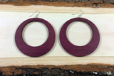 Wooden Hoop Earrings - Multiple Sizes