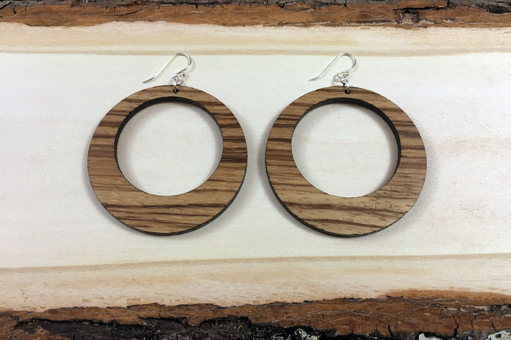 su HA wood ball hoop earrings えんじゅ K18 su HA wood ball hoop earrings えんじゅ K18 su HA wood ball