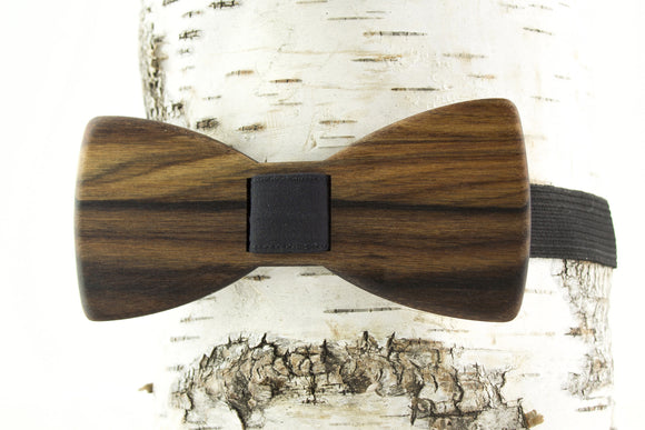 Natural Bolivian Rosewood Bow Tie