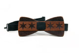 Chicago Flag Wooden Bow Tie