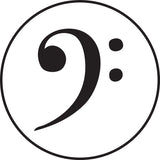 Wooden Cufflink - Bass Clef Design