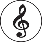 Wooden Cufflink - Treble Clef Design