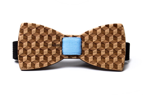 Illusion Wooden Bow Tie