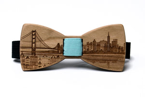 San Francisco Skyline Wooden Bow Tie