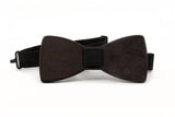Natural Wenge Wood Bow Tie
