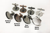 Wooden Cufflinks - Music Note Design